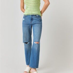 NWT Francesca’s High Rise Straight Jeans Size 26